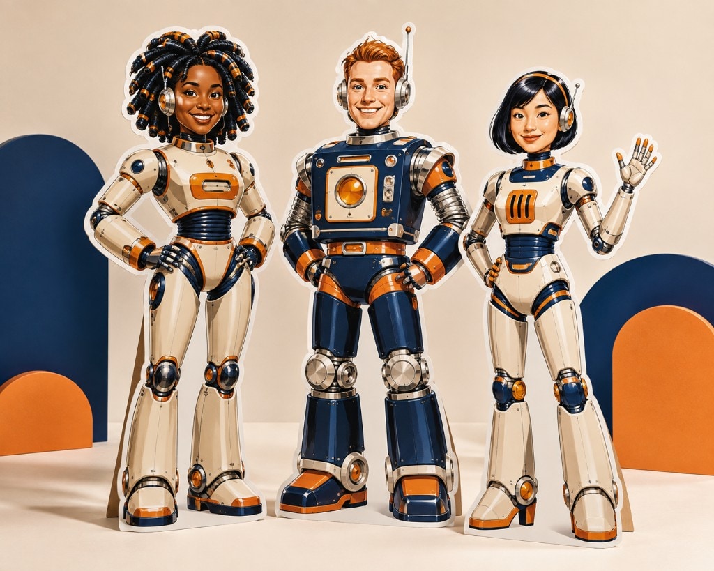 Voorbeeld robot stijl voor speciale figuren